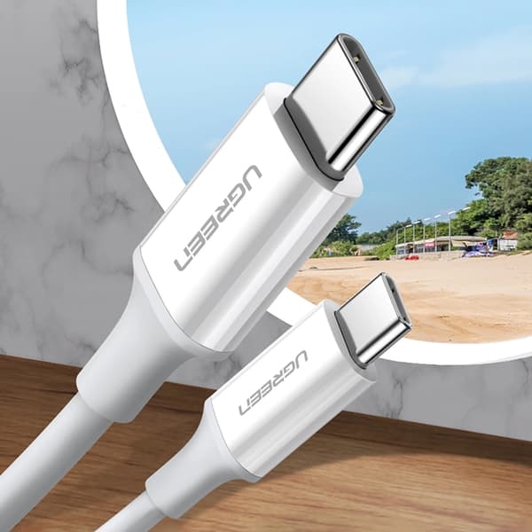 Ugreen USB-C Till USB-C PD QC AFC 1m Kabel - Vit