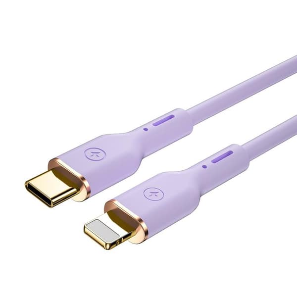 WIWU USB-C till Lightning kabel 30W 1.2m YQ01 - Lila