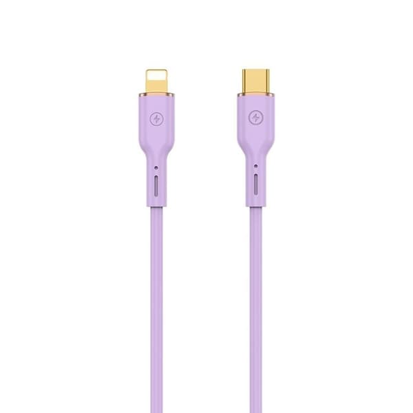 WIWU USB-C till Lightning kabel 30W 1.2m YQ01 - Lila