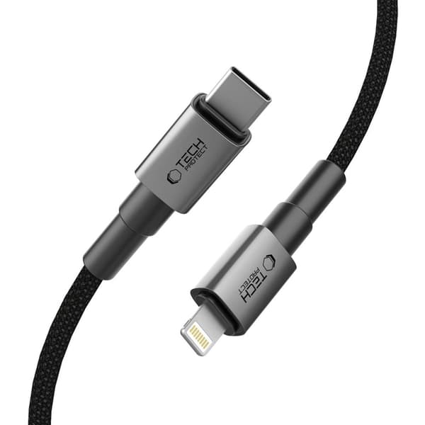 Tech-Protect USB-C Till Lightning kabel (100cm) Ultraboost - Grå