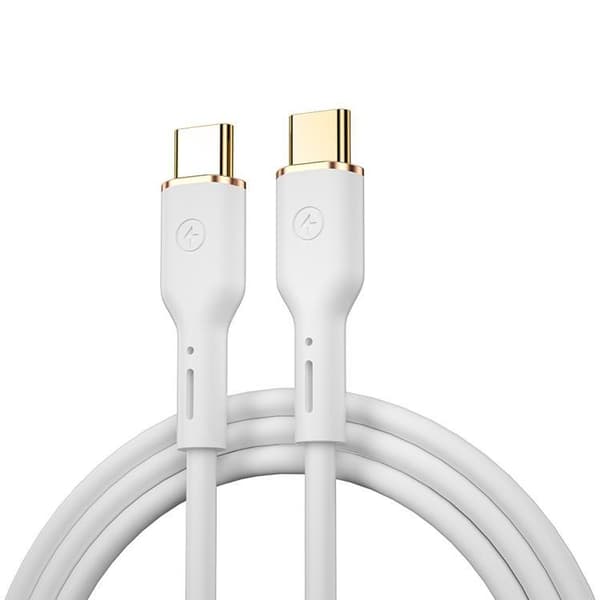 WIWU USB-C Till USB-C 100W Kabel 1.2m YQ02 - Vit