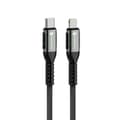 Miniatyrbild 1 av 7: Forcell USB-C till Lightning Kabel 27W 3m PD 3A Cafule - Svart