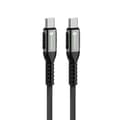 Miniatyrbild 1 av 7: Forcell USB-C till USB-C kabel 100W 3m QC4.0 PD 5A Cafule - Svart
