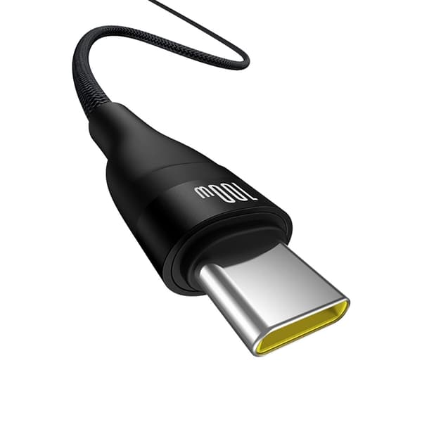 Baseus USB-C till USB-A kabel Flash 2 100W 2m- Svart