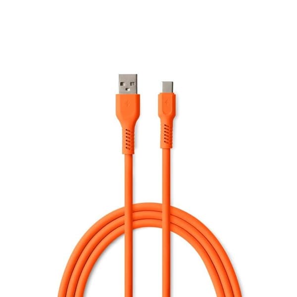 Colorum USB-A till USB-C Kabel 1.8m 3A - Orange