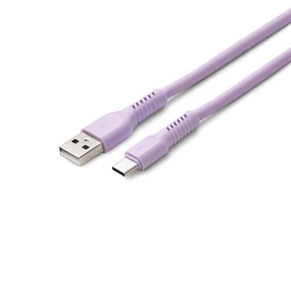 Colorum USB-A till USB-C Kabel 1.8m 3A - Lavendel
