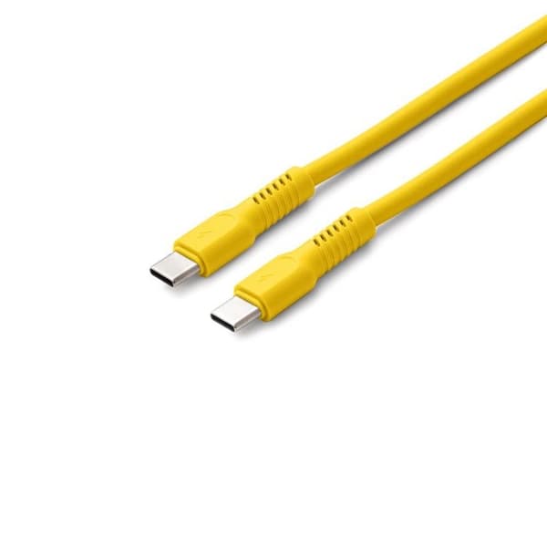 Colorum USB-C till USB-C Kabel 1.8m 3A - Gul