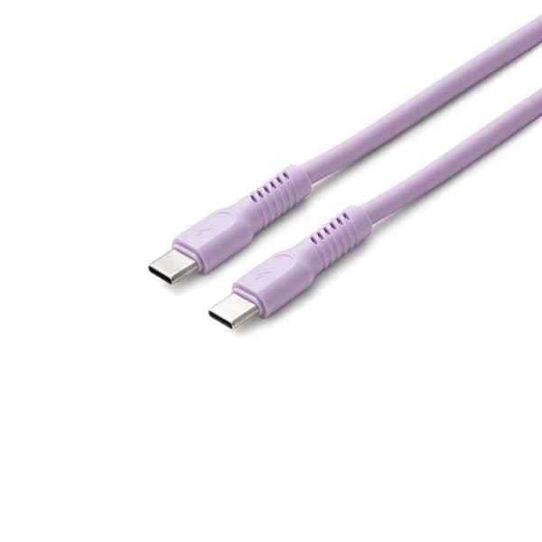 Colorum USB-C till USB-C Kabel 1.8m 3A - Lavendel