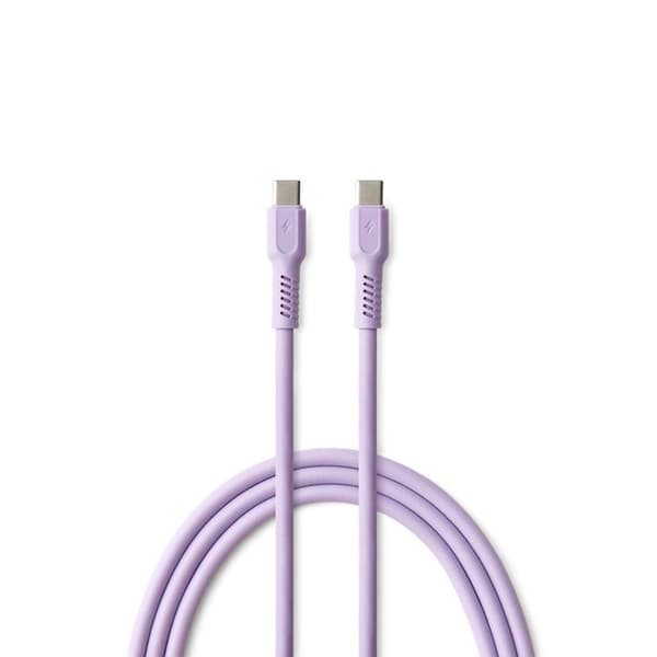 Colorum USB-C till USB-C Kabel 1.8m 3A - Lavendel