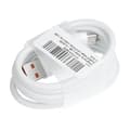 Miniatyrbild 4 av 5: HUAWEI USB-A Till USB-C 8A Kabel 1m Bulk - Vit