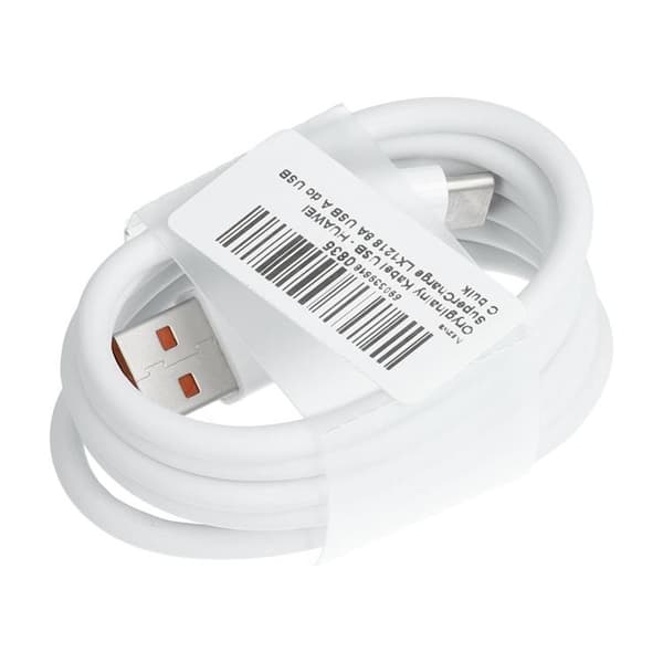 HUAWEI USB-A Till USB-C 8A Kabel 1m Bulk - Vit