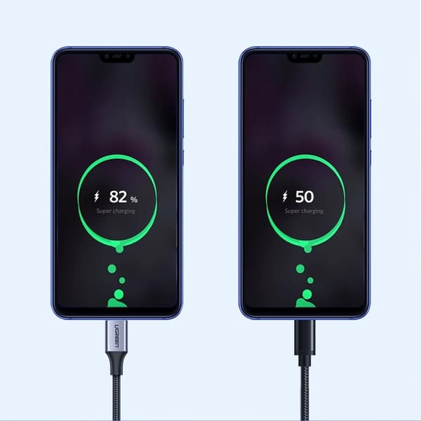 Ugreen USB-C till USB-A kabel Snabbladdning 0,5m 3A - Grå