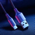 Miniatyrbild 2 av 7: Ugreen USB-C till USB-A kabel Snabbladdning 0,5m 3A - Grå