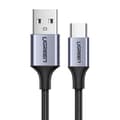 Miniatyrbild 1 av 7: Ugreen USB-C till USB-A kabel Snabbladdning 0,5m 3A - Grå