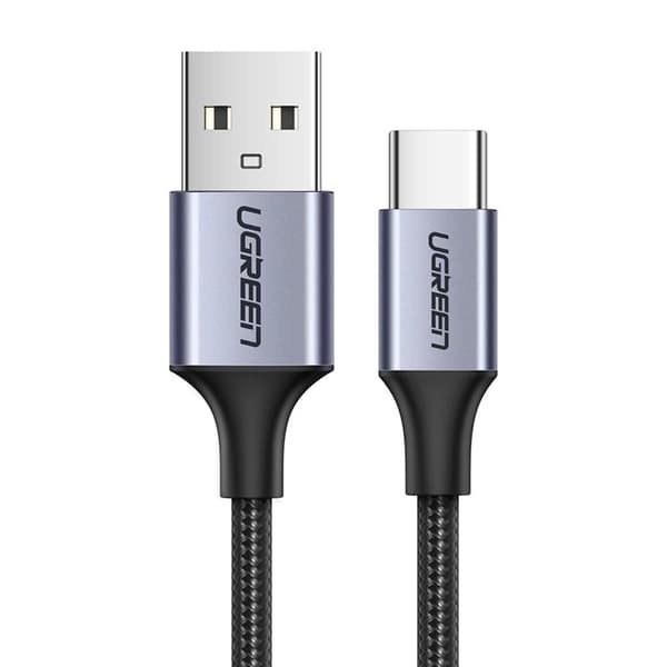 Ugreen USB-C till USB-A kabel Snabbladdning 0,5m 3A - Grå