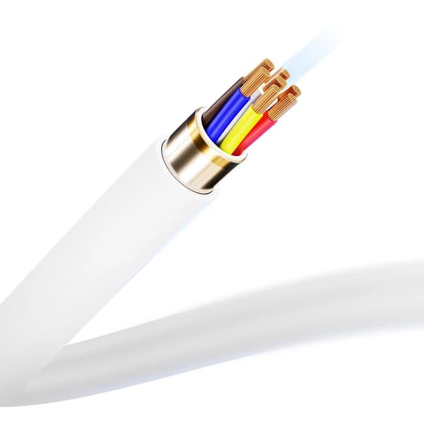 3mK USB-C till USB-C kabel 100W 2m HyperSilikon - Vit