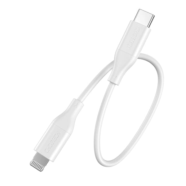 Choetech USB-C till Lightning Kabel MFI PD 30W 1.2m - Vit