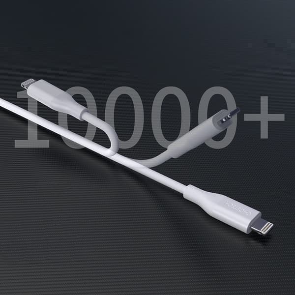 Choetech USB-C till Lightning Kabel MFI PD 30W 1.2m - Vit