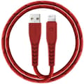 Miniatyrbild 1 av 8: Energea USB-A till Lightning Kabel 1.5m MFI Nyloflex C89 - Röd