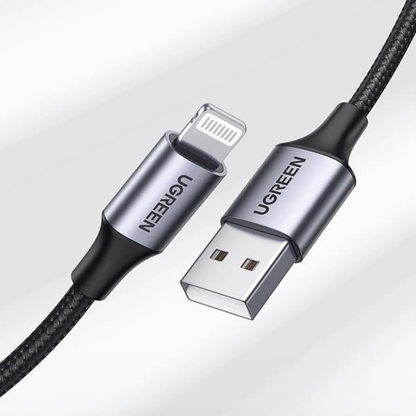 Ugreen USB-A Till Lightning 2m Kabel MFi - Svart