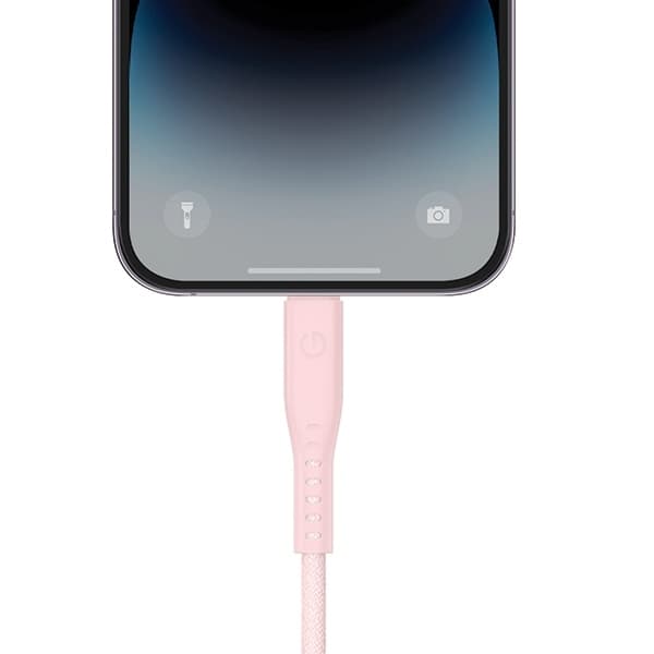 Energea USB-C till Lightning Kabel 60W 3A 1.5m - Rosa