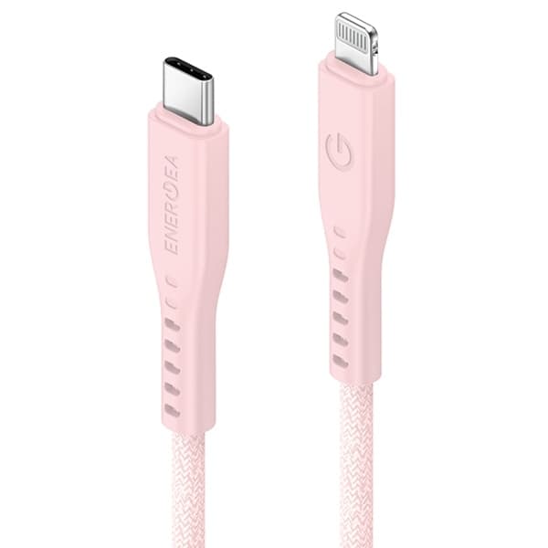 Energea USB-C till Lightning Kabel 60W 3A 1.5m - Rosa