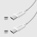 Miniatyrbild 3 av 10: SBS USB-C - USB-C Kabel 1.5m 60W Braided - Vit