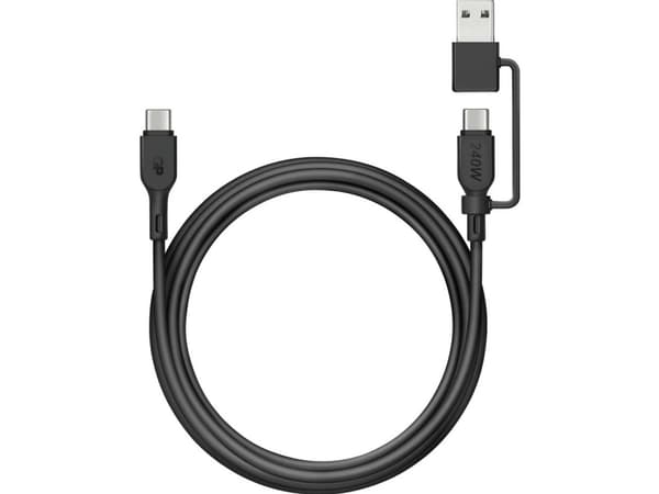 GP USB-kabel USB-C®, USB-A-hanstik 1.50 m Sort GPCBCCBVBKUSB971