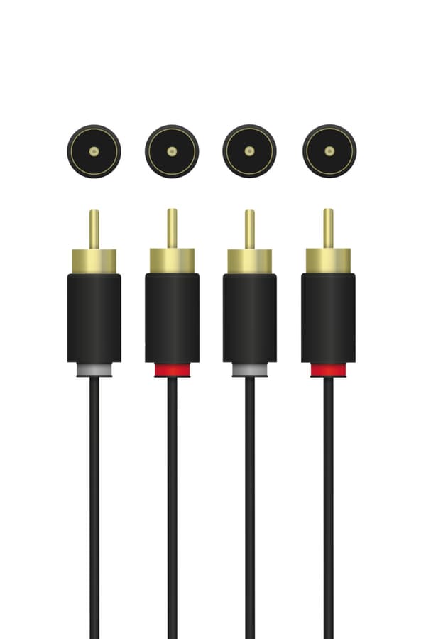 QNECT Phono 2xRCA han - 2xRCA han, 10m