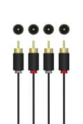 Miniatyrbillede 1 af 3: QNECT Phono 2xRCA han - 2xRCA han, 10m