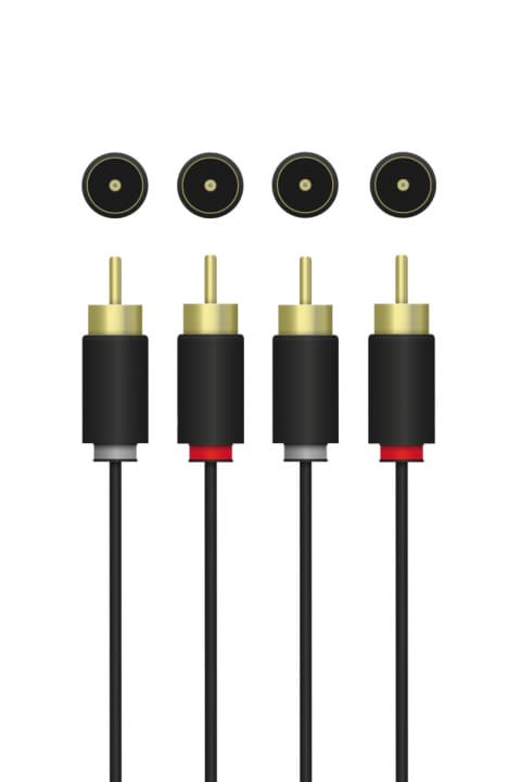 QNECT Phono 2xRCA han - 2xRCA han, 10m