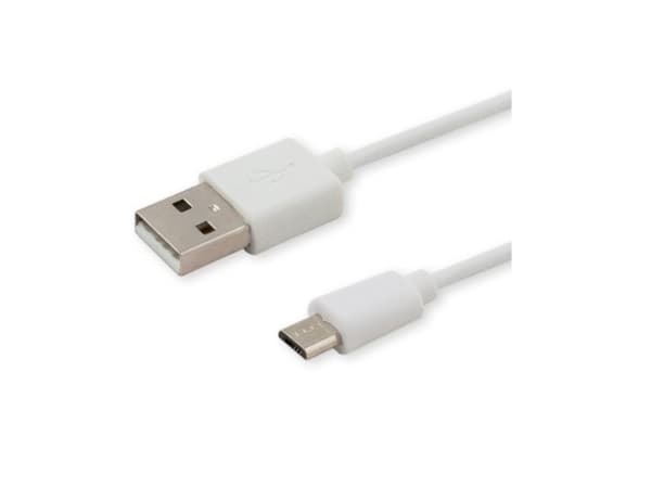 Savio CL-123, 1 m, USB A, Micro-USB B, USB 2.0, Hvit