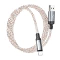 Miniatyrbild 4 av 8: Hoco USB-A Till Lightning Kabel 2.4A 1m U112 - Grå