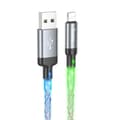 Miniatyrbild 1 av 8: Hoco USB-A Till Lightning Kabel 2.4A 1m U112 - Grå