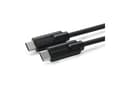 Miniatyrbilde 2 av 5: MicroConnect - USB-kabel - 24 pin USB-C (hann) til 24 pin USB-C (hann) - USB 3.2 Gen 2 - 20 V - 5 A - 25 cm - USB Power Delivery (100 W), 4K 60Hz stø