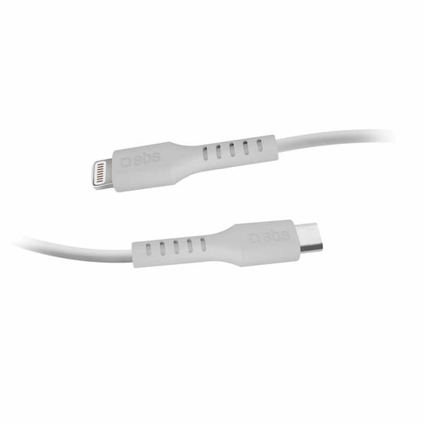 SBS USB-C - Lightning Kabel 2m MFi Certified - Vit
