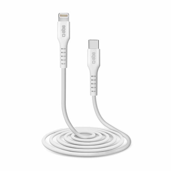 SBS USB-C - Lightning Kabel 2m MFi Certified - Vit