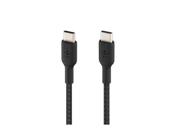 Belkin BoostCharge - USB-kabel - 24 pin USB-C (hane) till 24 pin USB-C (hane) - 2 m - svart