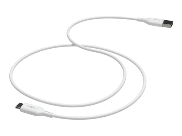 mophie essentials - USB-kabel - USB (hann) til 24 pin USB-C (hann) - 1 m - USB Fast Charge (15W) - hvit