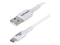 Miniatyrbild 1 av 5: StarTech.com 3ft (1m) White USB-A to USB-C Charging Cable/Cord, M/M - USB-kabel - USB (hane) till 24 pin USB-C (hane) - USB 2.0 - 3 A - 1 m - ladda o