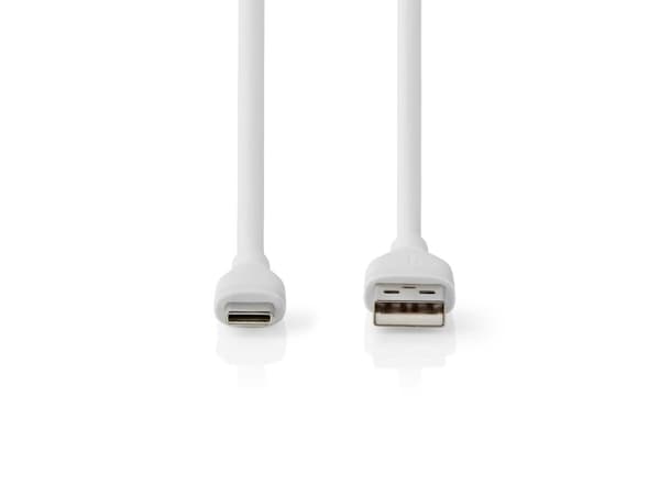 Nedis CCGB60800WT15, 1,5 m, USB A, USB C, USB 2.0, 480 Mbit/s, Valkoinen