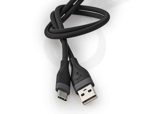 Nedis CCGB60800BK15, 1,5 m, USB A, USB C, USB 2.0, 0,48 Gbit/sek, Sortera