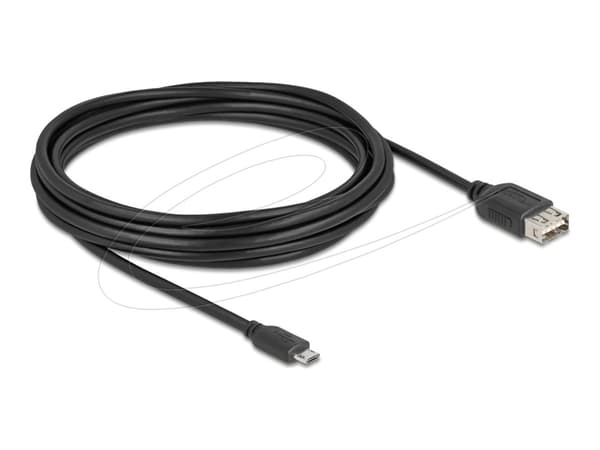 Delock USB 2.0 -kaapeli EASY USB tyyppi Micro-B uros - EASY USB tyyppi A naaras 5 m