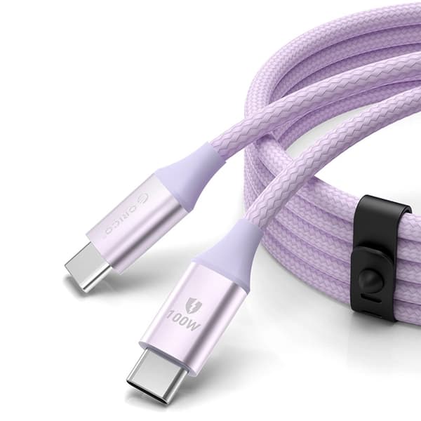 Orico USB-C Till USB-C Kabel 100W 5A 1m CDX - Lila