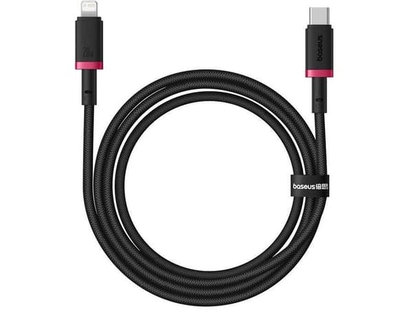 Baseus Dura Type-C hurtigladekabel for iP 20W 1m svart, rød (P10377800U01-01)