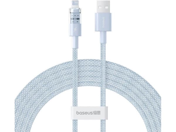 Baseus Gem USB to IP 2.4A fast charging cable 2 m Blue