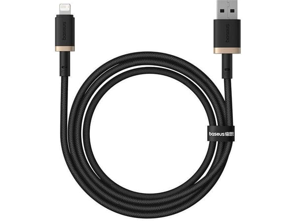 Baseus Dura Type A to IP 2.4A fast charging cable Black Gold
