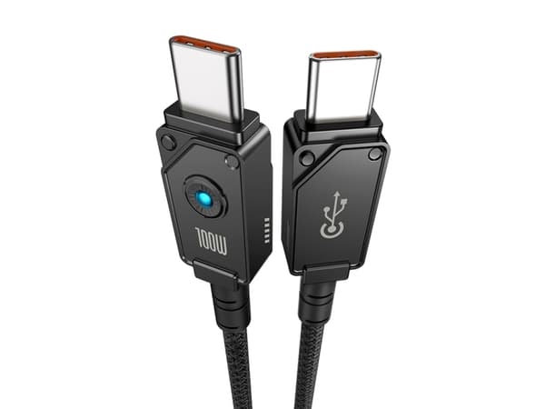 Baseus Unbreakable, 1 m, USB C, USB C, 0,48 Gbit/s, Sort