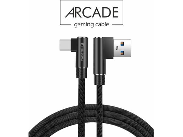Swissten L Type Textile Universal Quick Charge 3.1 USB to USB-C Data and Charging Cable 1.2m