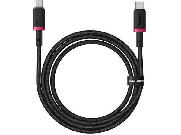 Baseus Dura Type-C til Type-C 100W hurtigladekabel 1m svart, rød (P10377803U01-01)